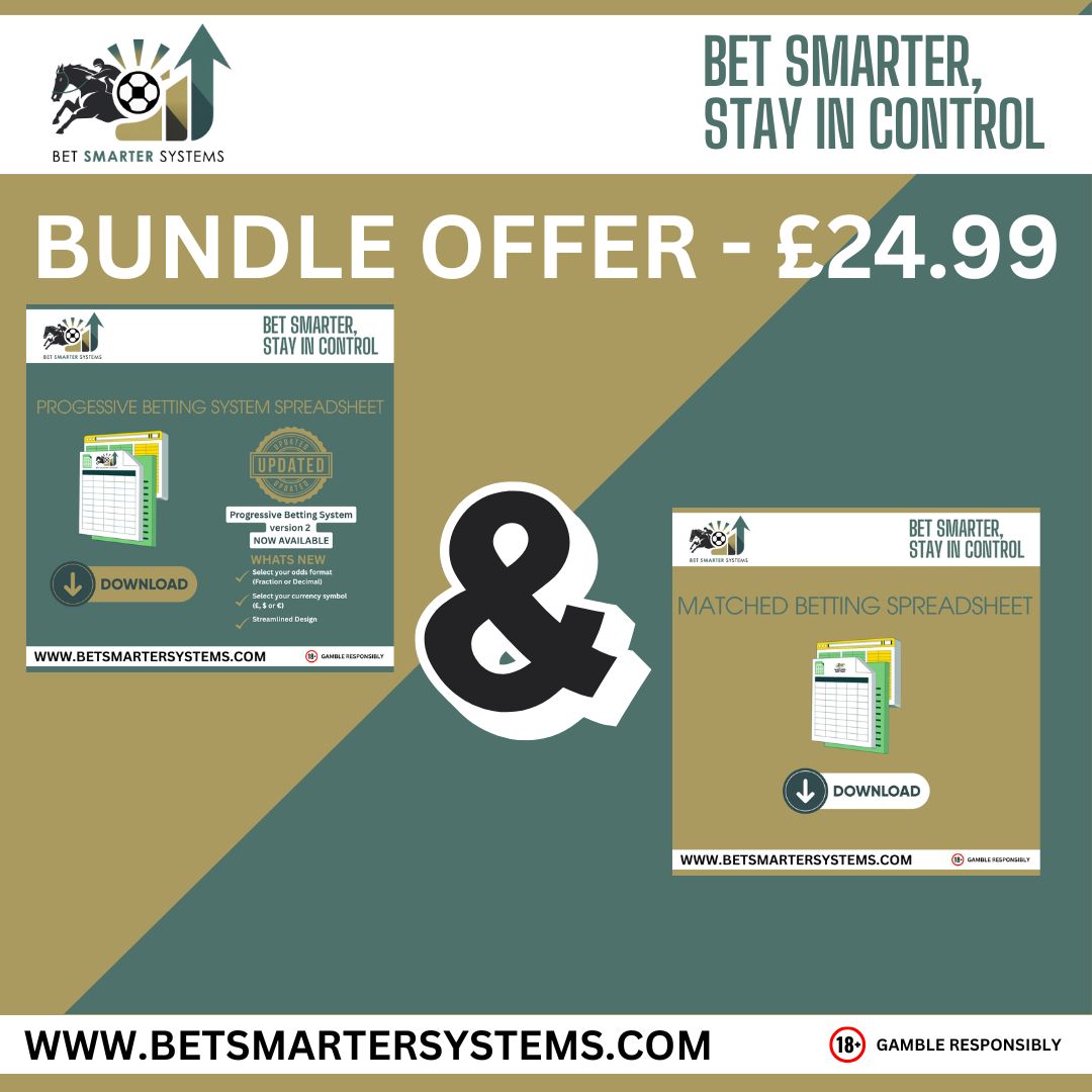 Bundle offer - Matched Betting and Progressive Betting Spreadsheets