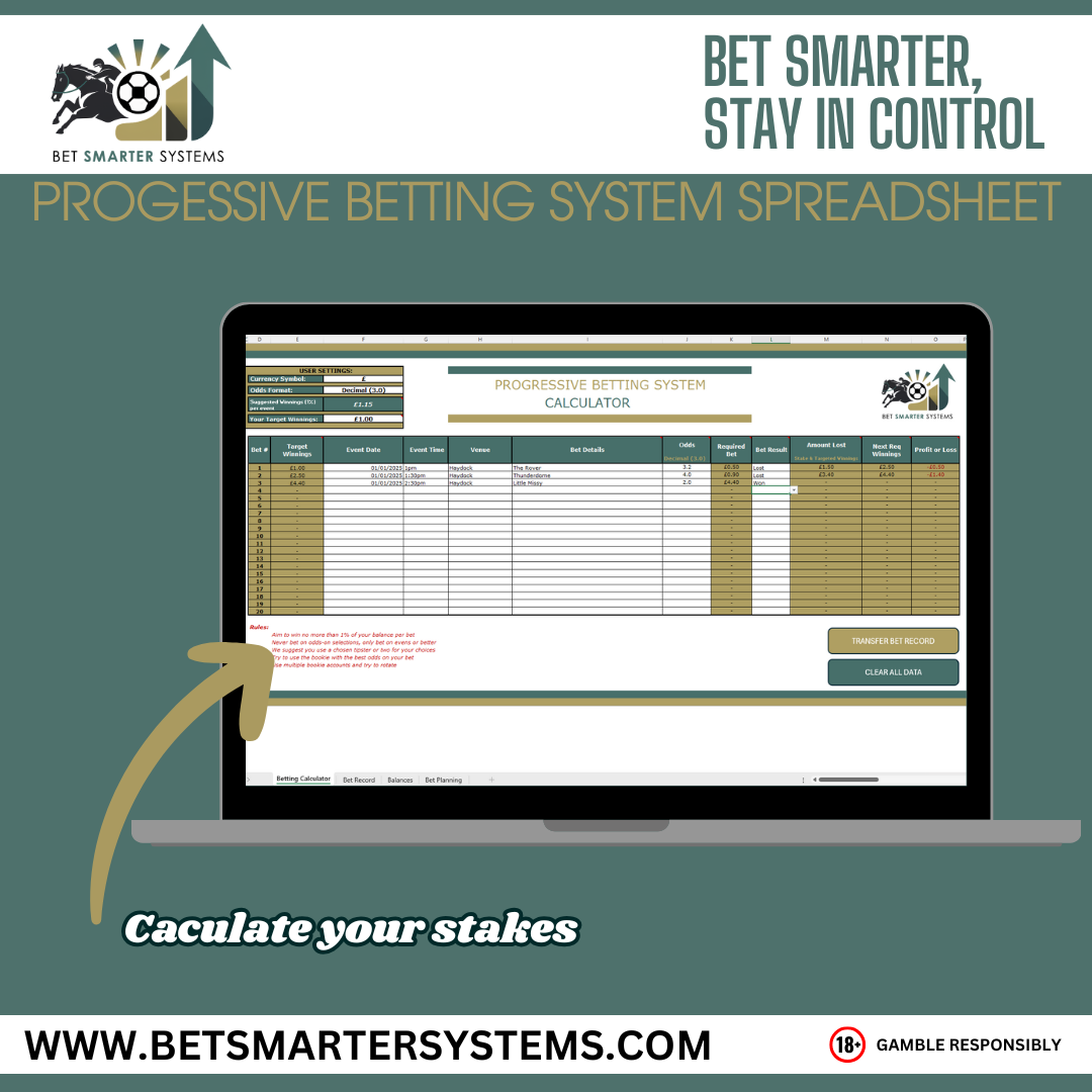 Progressive Betting System – Smarter, Structured Betting Tool v2