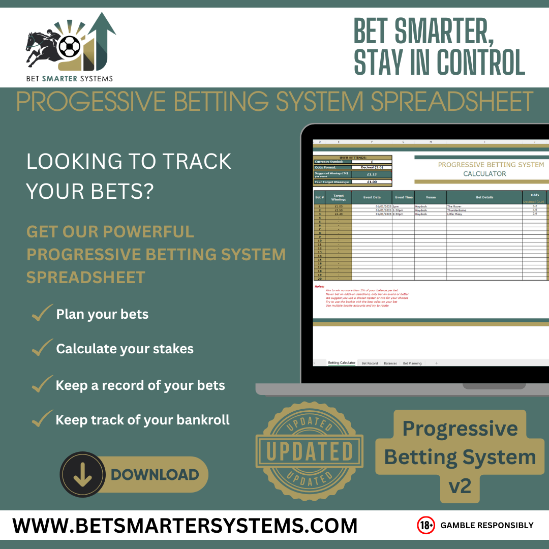 Progressive Betting System – Smarter, Structured Betting Tool v2